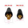 ELCAN Torche de soudage TIG 17V de 4 mètres avec connecteur 10-25 installé et connecteur supplémentaire 35-50, pistolet TIG vala