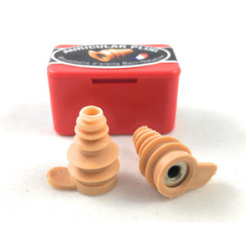 Auricular Plug - Depuis 1927 – Bouchons d'oreilles pour l’Eau - Ajustables et Réutilisables - Fabriqués en France - Couleur Sabl