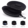 NEUSID Lot de 3 étuis rigides pour lunettes de soleil - Avec clip de ceinture - Grand - Noir - Organiseur portable - Avec fermet