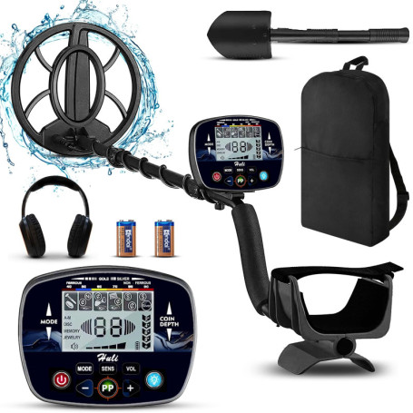 RUVVDR Detecteur de Metaux pour Adultes Débutant et Enfants，Détecteur de Métaux Professionnel,5 Modes, Écran LCD Couleur, Bobine