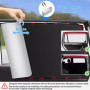 FuxFuis 4PCS Pare Soleil Voiture Magnétique, Protection Solaire Voiture Pare-Soleils Auto Cache Soleil Voiture Par Soleil Vitre 