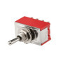 Heschen Interrupteur à bascule miniature MTS-403, ON-OFF-ON, 4PDT, 12 broches, 2A 250V, 6A 125V, avec couvercle étanche, lot de 