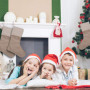 Feelava Bas de Noël en Toile de Jute 6 pièces, Sacs de Noël Suspendus Bas de Noël Vacances Arbre de Noël cheminée Ornements Susp