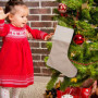 Feelava Bas de Noël en Toile de Jute 6 pièces, Sacs de Noël Suspendus Bas de Noël Vacances Arbre de Noël cheminée Ornements Susp
