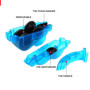 nettoyeur chaine velo,Nettoyeur de Chaîne De Vélo,nettoyant chaine moto,4 pcs Nettoyage Chaîne Vélo Outils d'Entretien Nettoyeur