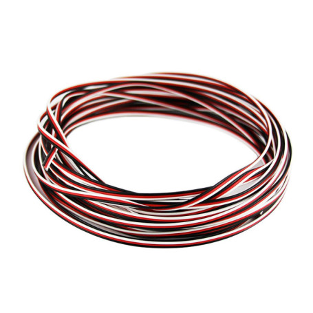 OliYin 50 Feet 26AWG Servo Cable 3p Line for Futaba JR RC Servo Hobby Model Aircraft Model Wiring 30 corex0.08mm