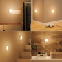 FOMYHEARD Lot de 2 Veilleuses LED, Veilleuse Prise Electrique avec 5 Niveaux Luminosités avec Capteur de Crépuscule et Humain,Ve