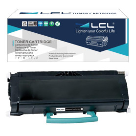 LCL Cartouche de Toner Remanufacturée E460X11E (1 Noir) Remplacement pour Lexmark E460/E460d/E460dn/E460dw/E460dtn/E462dtn