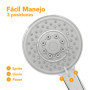 Vappore Pommeau de Douche Universel 3 Modes de Jet d'Eau, Haute Pression, Facile à Installer, Tête de Douche Économique d'Eau, F