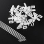 WMYCONGCONG Lot de 10 tiges de poussée en Acier de 1,2 x 210 mm + 10 Klaxons de Micro contrôle en Nylon 21 x 11 mm 4 Trous pour 