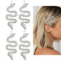 4 Pièces Pince Cheveux Serpent Barrettes Cheveux Femme Clips Cheveux Vintage en Strass Pince a Cheveux Femme Accessoires de Chev