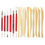 GTYHH Ensemble D'Outils en Argile De 16 Pièces, Outils De Sculpture en Argile, Outils en Argile Polymère, Outils De Sculpture Ar