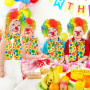 1 Ensemble De Costumes De Clown, des Verres De S De Faux Gilet De Perruque, des Accessoires De Rôle, des Hommes Et des Femmes Un