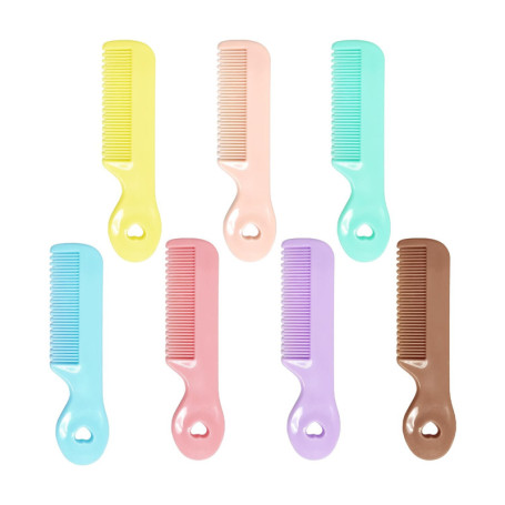 Peigne À Cheveux Pour Bébé 7 Pièces, Mini Peigne À Cheveux De Couleur Bonbon, Peigne À Cheveux Simple Pour Petits Enfants, Peign