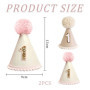 YSJCHEBS 2Pcs Chapeaux D’Anniversaire De Bébé, Couronne De Premier Anniversaire, Couronne De Feutre Mignonne, Chapeau D’Annivers