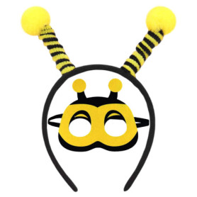 1 Pièce Bande D'Abeille Et 1 Pièce Masque Pour Les Yeux, Accessoires De Jeu De Rôle, Accessoires De Vêtements D'Abeilles, Access