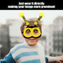 1 Pièce Bande D'Abeille Et 1 Pièce Masque Pour Les Yeux, Accessoires De Jeu De Rôle, Accessoires De Vêtements D'Abeilles, Access