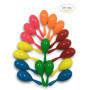 GuassLee 24pcs Neon Maracas Shakers Mini 6 Couleurs bruiteurs pour Le Mexicain Cinco de Mayo Fiesta décoration de la pièce ou de