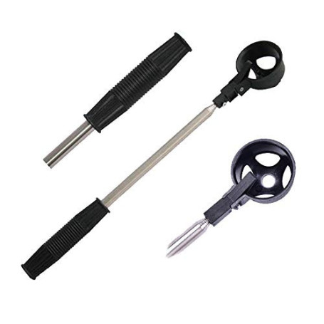 Xrten Balle de Golf Retriever, 8 Section d'acier Inoxydable Ramassent Le Dispositif de Retriever de Boule de Golf