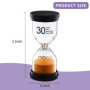 Minuteur sablier 6 Couleurs,Sablier Colore kit,Sablier pour Enfant1/3/5/10/25/30 Minutes,Convient pour étudier, se brosser Les D