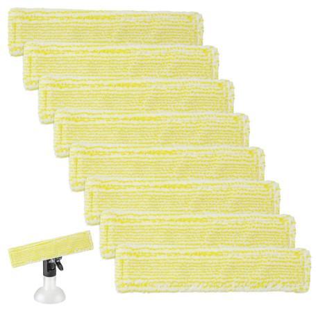 8 Pièces de Rechange l'aspirateur de Vitres pour Kärcher,Accessoires pour Nettoyeur de Vitres – Tampons de Nettoyage en Microfib