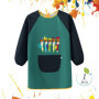 Blouse Peinture Enfant, Tablier Peinture Enfant 6-12 Ans, Blouse Imperméable Peinture, Blouse Enfant École avec Manches, Tablier