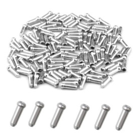 Capuchons D'extrémité de Câble de Frein en Alliage D'aluminium,100Pcs Embout de Câble de Vélo Embout Gaine Fixation Câble Frein 