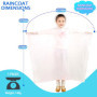 YUBBYSTU Poncho de Pluie Imperméable pour Enfant, Réutilisable Cape EVA, Idéaux pour Randonnée, Vélo, Camping, Cape pour Garçons