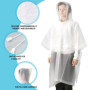 YUBBYSTU Poncho de Pluie Imperméable pour Enfant, Réutilisable Cape EVA, Idéaux pour Randonnée, Vélo, Camping, Cape pour Garçons