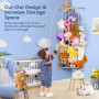 Rangement Peluche pour Animaux en Peluche - Économisez de l'espace Organisateur de Rangement pour Jouets - Support pour Animaux 