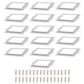 HAOBIN Carte D'éTiquette Porte-Cadre Supports D'éTiquettes En MéTal éTiquettes Nominatives En Acier Inoxydable 80 * 35mm,Cadre D