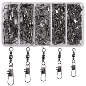 JSHANMEI Lot de 150 émerillons de pêche avec kit de pression, haute résistance, résistant à la corrosion, convient pour la pêche