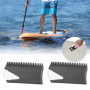 Alomejor Peigne de Cire de Surf, Ensemble de 2 Pièces, Racloir pour Nettoyage de Planche avec Bord Dentelé et Droit