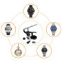 Newpop 18 Pcs Presse de Boîtier Montre, Professionnelle Kit Outil Montre de Réparation avec 12 Tailles de Moules, Remover Ouvre 