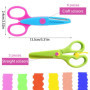 ZYEKIU 8 Pièces Ciseaux Enfant, Ciseaux Bout Rond Ergonomique, Scissors Enfant Différentes Formes, Fourniture Scolaire pour Déco
