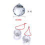 10 pièces Boule de Cristal Clair,Attrape-Soleil en Cristal,Attrape-Soleil pendentifs,Attrape-Soleil,Boule de Cristal Clair Prism