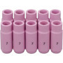 RIVERWELD Buse en alumine et cuves céramiques pour soudure TIG Buses 10N47, 7# avec orifice de 11,0mm - Pour chalumeau de soudur