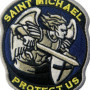 Tactique Saint Michael Protégez-nous Militaire moderne Brodé Fastener à Crochet et Boucle Patch