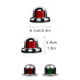 2 pièces Led Pour Bateau,Marine Lampe Des Signalisation,Lampes De Navigation,Feux de Navigation,Feux de Navigation de Bateau,Feu