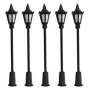 WANGCL Lot de 20 mini lampadaires LED en plastique à l'échelle 1/100 pour bacs à sable, miniatures, jardins, villes
