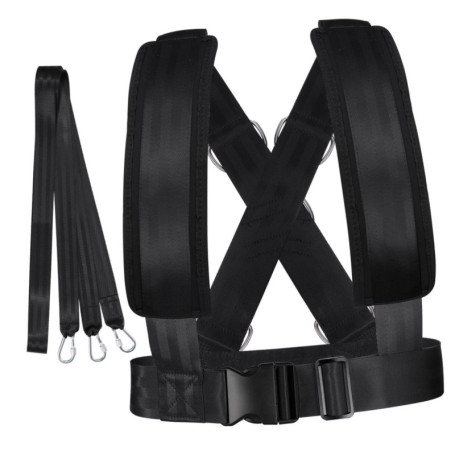 Harnais De Traîneau Ajustable Pour Entraînement De Résistance Ceinture De Fitness Pour Renforcement Musculaire Et Endurance Desi