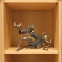 Tooarts Sculpture Figurine Statue Décoration en métal Artisanat Pour maison salon bureau