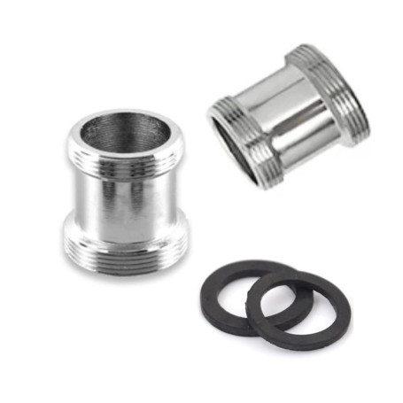 Lot de 2 adaptateurs de robinet en laiton, 22 mm mâle vers filetage NPT mâle 21 mm, connecteur aérateur de robinet pour aérateur