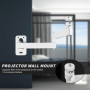 Pliable Support Projecteur Plafond, Support Videoprojecteur Plafond RéGlable Rotation à 360°, Support Mural pour Etagere Videopr