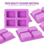 Moule Savon, Moule Silicone Savon Rectangulaire, Moules à Savon Bricolage, Pour Fabrication de Savon, Bougies, GâTeaux, Bonbons,
