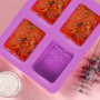 Moule Savon, Moule Silicone Savon Rectangulaire, Moules à Savon Bricolage, Pour Fabrication de Savon, Bougies, GâTeaux, Bonbons,