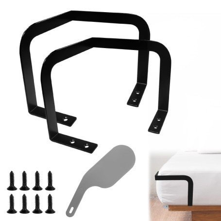 xyuayamz Arceau de Lit, Arret Matelas, 2 Pièces sous Tapis Antidérapant, Antidérapant Tapis pour Les Lits Solides, Les Bassins, 