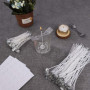 Mèches de Bougies Kit de Fabrication de Bougie Mèches Pré Ciré avec Mèche Autocollants Support Mèche Bricolage 212 Pièces