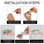 Mèches de Bougies Kit de Fabrication de Bougie Mèches Pré Ciré avec Mèche Autocollants Support Mèche Bricolage 212 Pièces