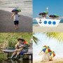 YANGWEN Chapeau Parapluie de Tete, Couleur Parapluie Tete, Pliable Chapeau Parapluie avec Bande élastique, pour Pêche Jardinage 